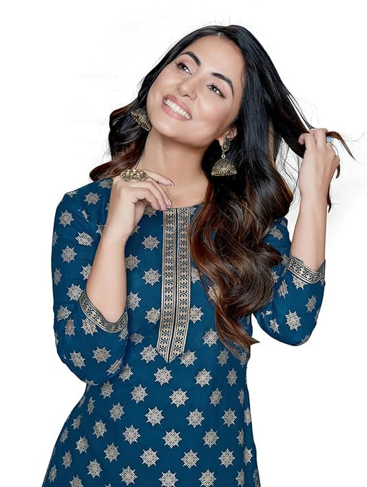 Women's Rayon Straight Fit Straight Kurta