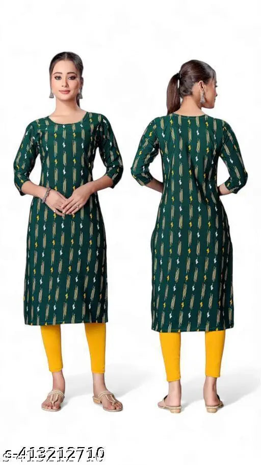 Polyster/Crepe fabric-Alluring kurti