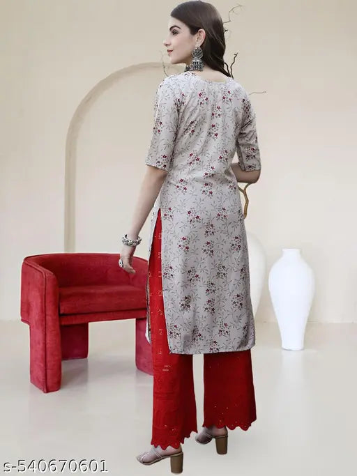 Polyster/Crepe fabric-Kurti For Women