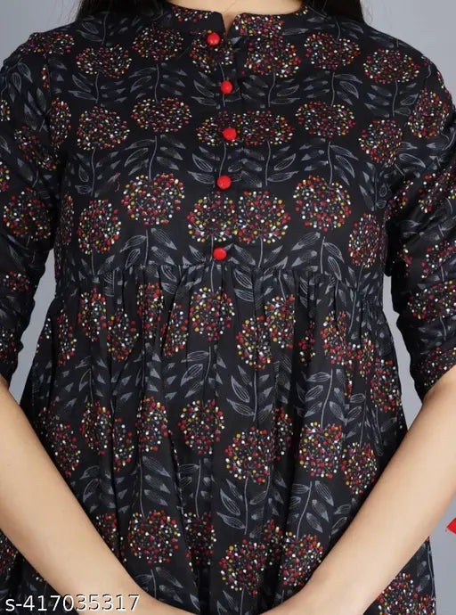 latest trending short kurtis/round top for women/top for jeans for women/dress top