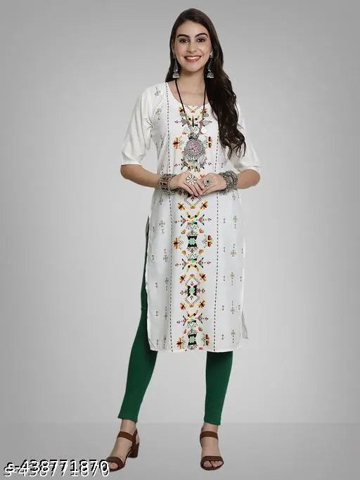 Polyster/Crepe fabric-Premium kurti For Women
