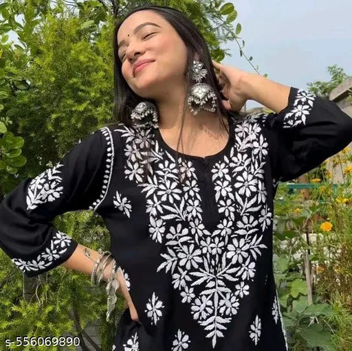 Irha Chikankari Cotton Straight Kurta Set