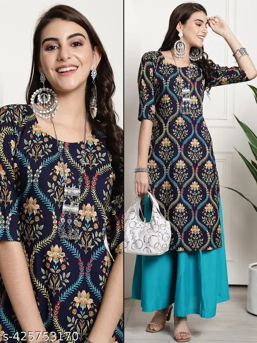 American Crepe Printed Kurti For Women