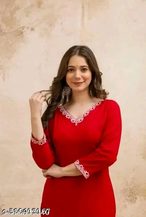 Red attractive Kurti