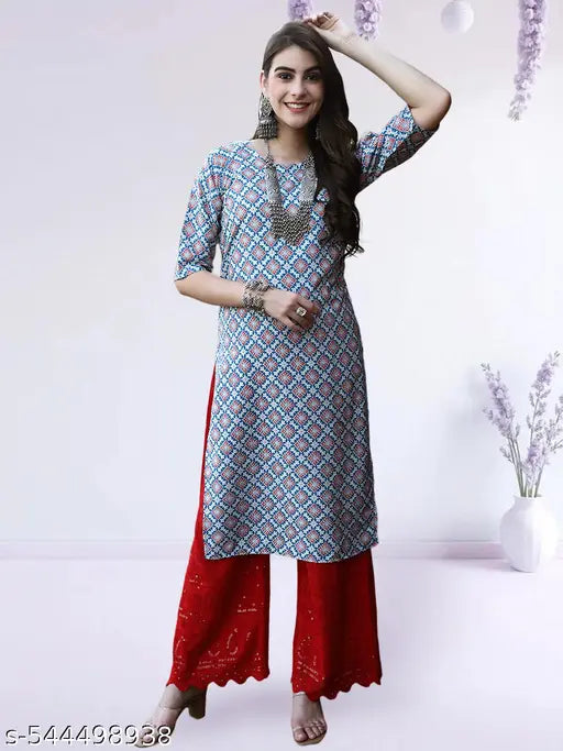 Polyster/Crepe fabric-Kurti For Women