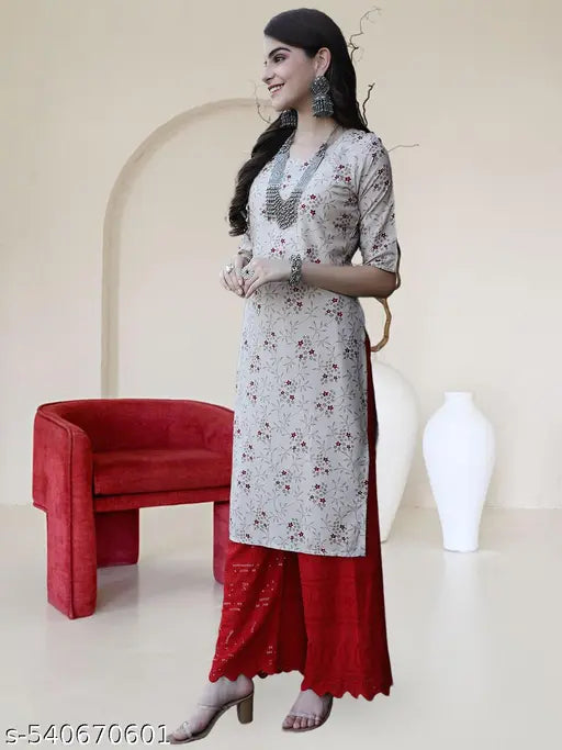 Polyster/Crepe fabric-Kurti For Women