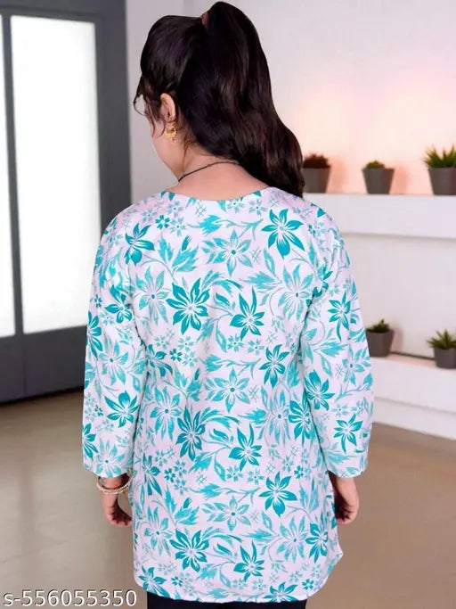 stylish Printed Cotton short kurti for women