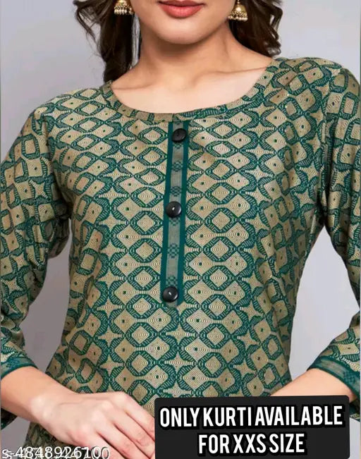 Green kurti set