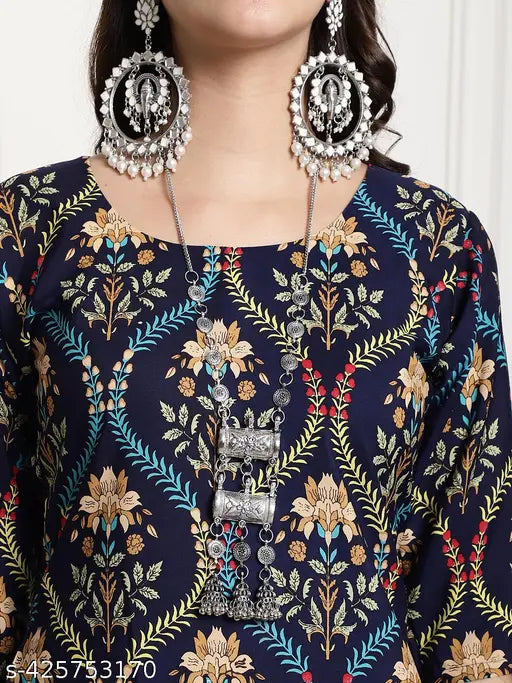 American Crepe Printed Kurti For Women