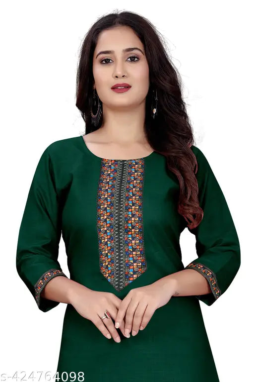styllist kurti with embroidered work