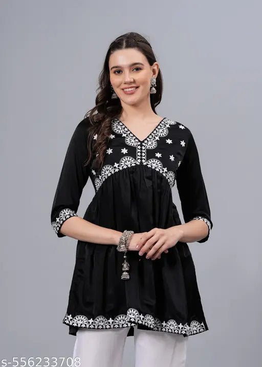 beautiful designer embroidered tops